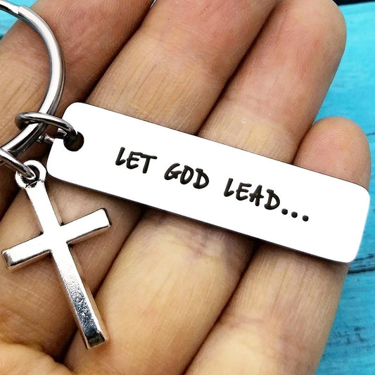 Let God Lead Keychain